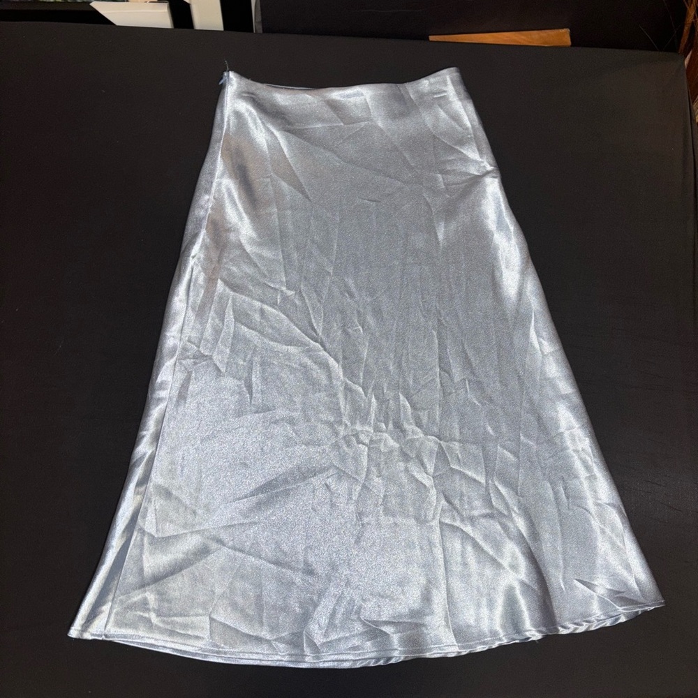Silver A-Line Skirt